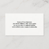 Carte De Visite Verre à vin Corks (Dos)