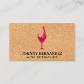 Carte De Visite Verre à vin Corks (Devant)