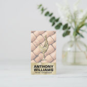 Carte De Visite Verre à vin de texture or | Corks (Debout devant)