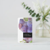 Carte De Visite Verre à vin et raisins (Debout devant)