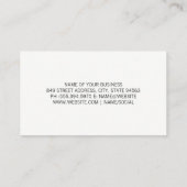 Carte De Visite Verre à vin et raisins | Aquarelle (Dos)