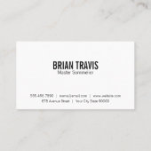 Carte De Visite Verre à vin | Gold Sleek (Dos)