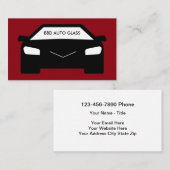 Carte De Visite Verre automatique et teinture (Devant / Derrière)