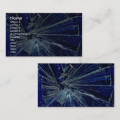 Carte De Visite Verre cassé abstrait (Devant / Derrière)