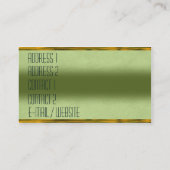 Carte De Visite Verre coloré d'art déco (Dos)