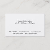 Carte De Visite Verre de bière (Dos)