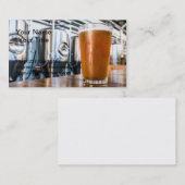 Carte De Visite Verre de bière à la microbrasserie (Devant / Derrière)