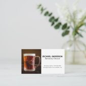 Carte De Visite Verre de boue congelé | Restaurant (Debout devant)