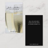 Carte De Visite Verre de champagne 2 | De près (Devant / Derrière)