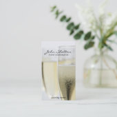 Carte De Visite Verre de champagne 2 | De près (Debout devant)