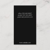 Carte De Visite Verre de champagne 2 | De près (Dos)