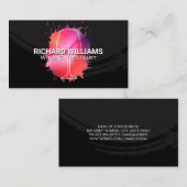 Carte De Visite Verre de vin artistique (Devant / Derrière)