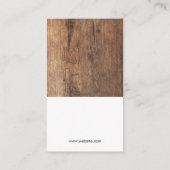 Carte De Visite Verre de vin | Bois | Raisins (Dos)