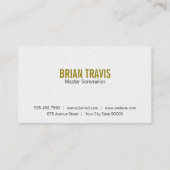 Carte De Visite Verre de vin | Comptoir (Dos)