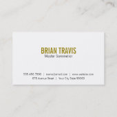 Carte De Visite Verre de vin | Comptoir (Dos)