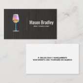 Carte De Visite Verre de vin | Consultant (Devant / Derrière)