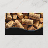Carte De Visite Verre de vin | Pile de liège (Dos)