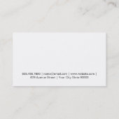 Carte De Visite Verre de vin | Plein (jaune) (Dos)