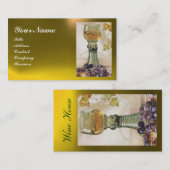 CARTE DE VISITE VERRE DE VIN, VIGNOBLE VIGNOBLE VIGNOBLE (Devant / Derrière)