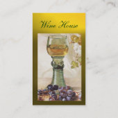CARTE DE VISITE VERRE DE VIN, VIGNOBLE VIGNOBLE VIGNOBLE (Dos)