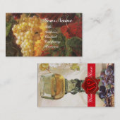 CARTE DE VISITE VERRE DE VIN, VIGNOBLE VIGNOBLE VIGNOBLE VIGNOBLE, (Devant / Derrière)