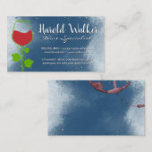 Carte De Visite Verre et vin (Devant / Derrière)