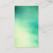 Carte De Visite Verre Ombre Turquoise Tropique Vert Mint (Dos)