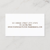 Carte De Visite Verre professionnel, Bouteille, Fleurs (Dos)