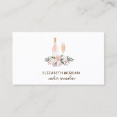 Carte De Visite Verre professionnel, Bouteille, Fleurs (Devant)