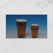 Carte De Visite Verre rempli de la bière (Dos)