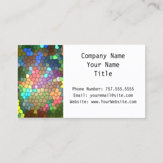 Carte De Visite Verre retenu par Shirley Taylor (Dos)