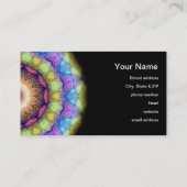 Carte De Visite Verre souillé d'arc-en-ciel (Dos)