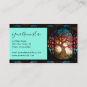 Carte De Visite Verre tendu Santé Arbre arc-en-ciel (Dos)