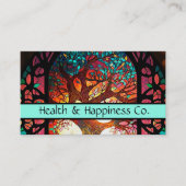 Carte De Visite Verre tendu Santé Arbre arc-en-ciel (Devant)