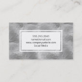 Carte De Visite Verre | Textes (Dos)