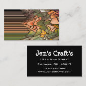 Carte De Visite Verre Tiffany (Devant / Derrière)