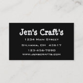 Carte De Visite Verre Tiffany (Dos)