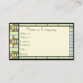 Carte De Visite Verre verni Art Nouveau (Dos)