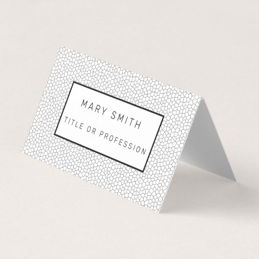 Carte De Visite Verre verni blanc (Devant)