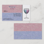 Carte de visite Verre Vin (Devant / Derrière)