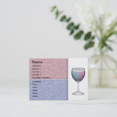 Carte de visite Verre Vin (Debout devant)