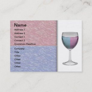 Carte de visite Verre Vin