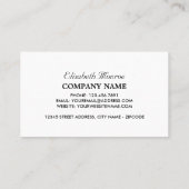 Carte De Visite Verre vintage (Dos)