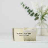 Carte De Visite Verres à champagne | Banquet de restauration (Debout devant)