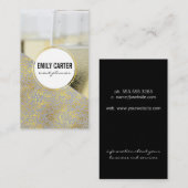 Carte De Visite Verres Champagne (Devant / Derrière)