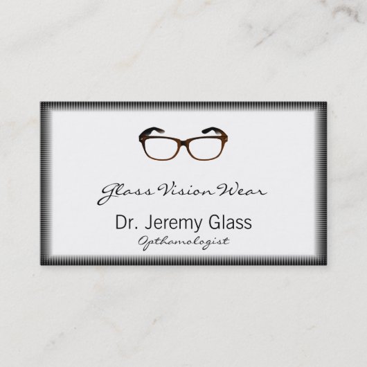 Carte De Visite Verres de lunetterie (Devant)