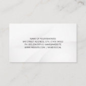 Carte De Visite Verres de vin rouge (Dos)