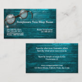 Carte De Visite Verres d'opticien d'optique d'optométriste (Devant / Derrière)