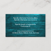 Carte De Visite Verres d'opticien d'optique d'optométriste (Dos)