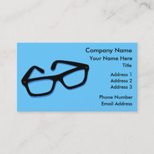 Carte De Visite Verres nerd frais